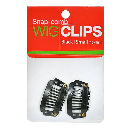 Response Magic Collection - 2pieces Snap Comb Wig Clips Black Small