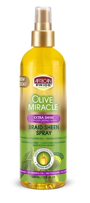 African Pride - Olive Miracle Braid Sheen Spray Extra Shine