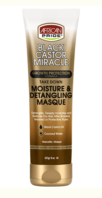 African Pride - Black Castor Miracle Take Down Moisture & Detangling Masque