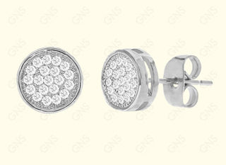 GNS - Silver Circle Earrings (CZ081S)