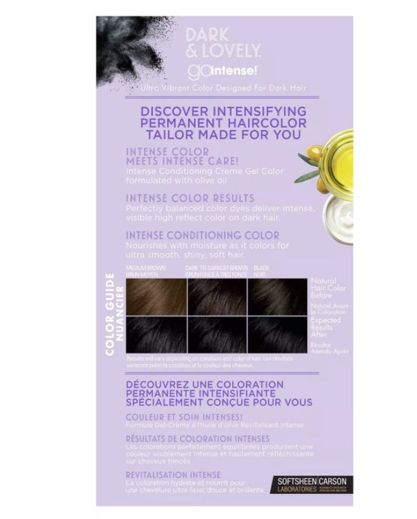SoftSheen Carson - Dark & Lovely Go Intense! #1 SUPER BLACK