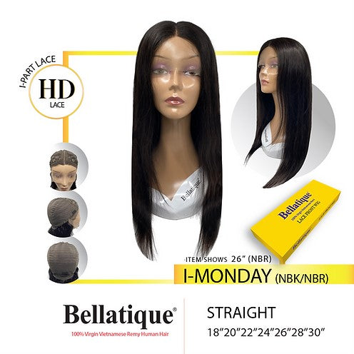BELLATIQUE - 15A Quality HD Lace I-PART WIG MONDAY (HUMAN HAIR)