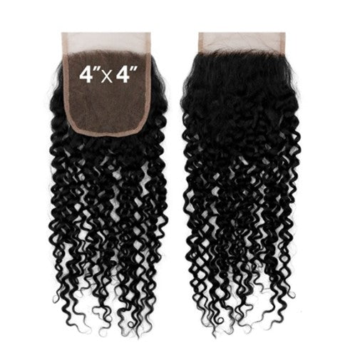 NO BRAND - 9A Unprocessed Virgin Hair 4X4 Closure  BOHEMIAN CURL (HUMAN)