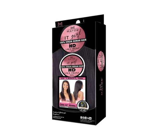 MAYDE - IT. Girl 100% Virgin Human Hair HD Lace Front Wig CARA 22"