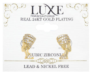C&L - LUXE HIGHEND EARRINGS GOLD (LXHE11G)