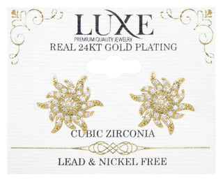 C&L - LUXE HIGHEND EARRINGS GOLD (LXHE10G)