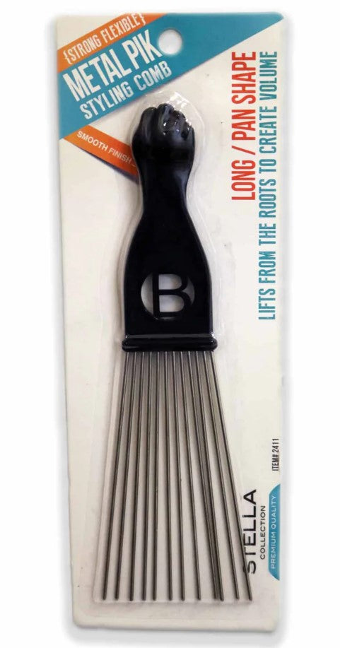 STELLA COLLECTION - Strong Flexible Metal Pik Styling Comb