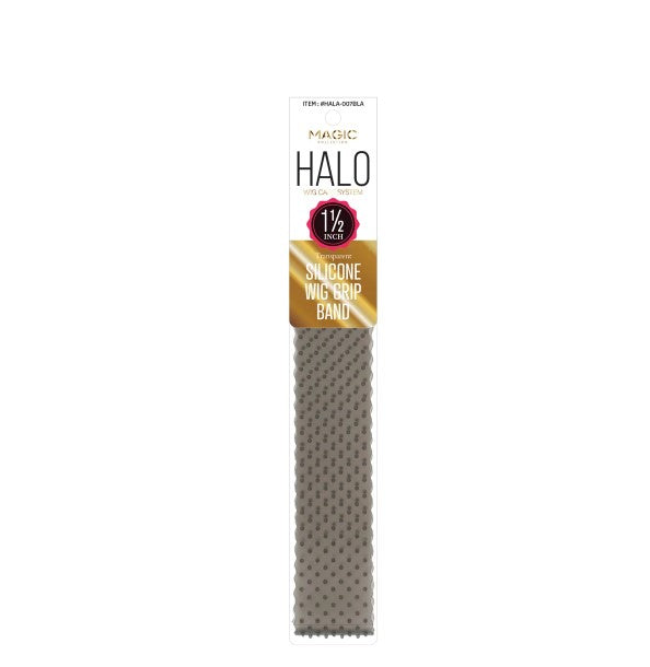 MAGIC COLLECTION - HALO Transparent Silicone Wig Grip Band BLACK