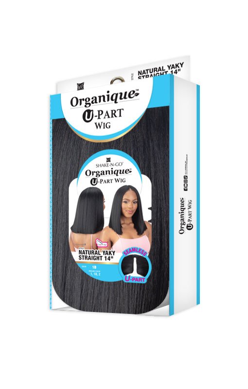 ORGANIQUE - NATURAL U-PART YAKY STRAIGHT 14" WIG