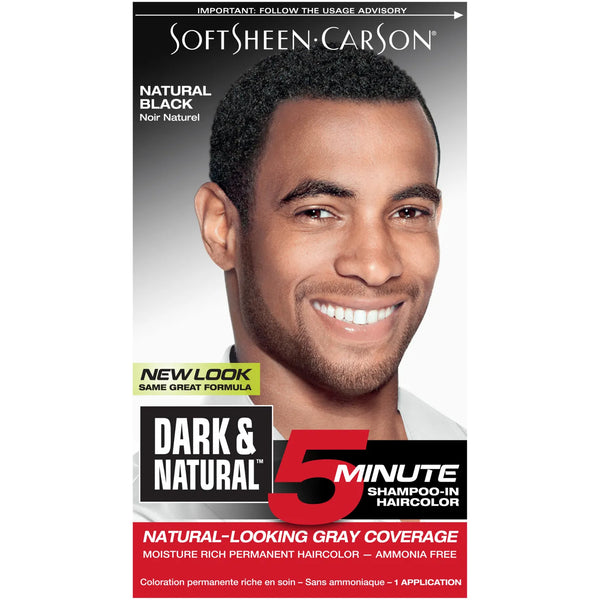 SoftSheen Carson - Dark & Natural 5 Minute Shampoo-In Hair Color NATURAL BLACK
