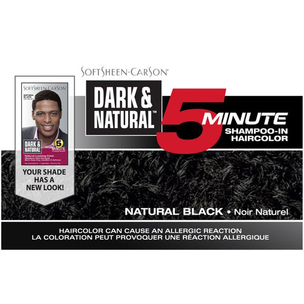 SoftSheen Carson - Dark & Natural 5 Minute Shampoo-In Hair Color NATURAL BLACK