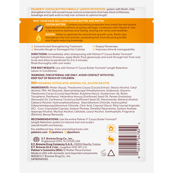 PALMER'S - Cocoa Butter Length Retention Biotin Pack