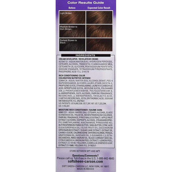 SoftSheen Carson - Dark & Lovely Fade Resist Permanent Hair Dye Kit #373 (BROWN SABLE)