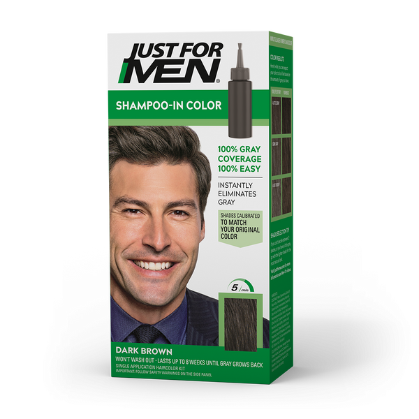 JUST FOR MEN - SHAMPOO-IN COLOR H-60 JET BLACK