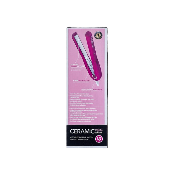 KISS - HOT BEAUTY 1/2' MINI FLAT IRON PINK