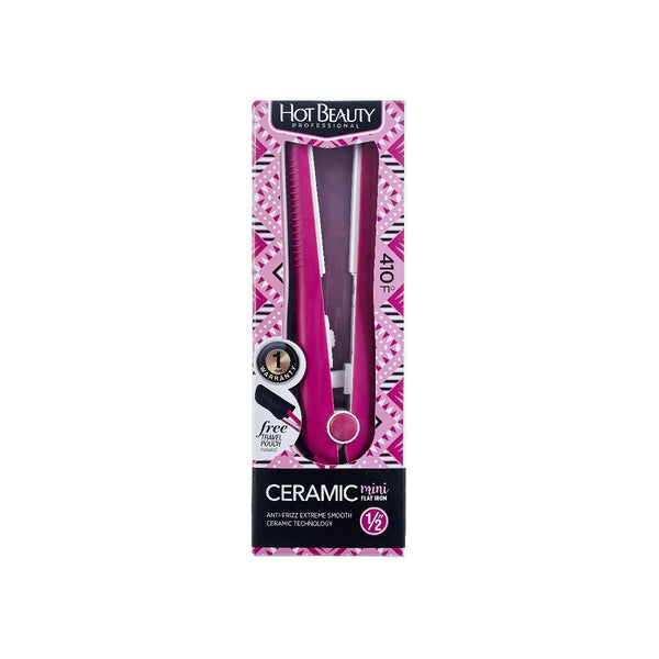 KISS - HOT BEAUTY 1/2' MINI FLAT IRON PINK