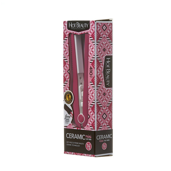 KISS - HOT BEAUTY 1/2' MINI FLAT IRON PINK