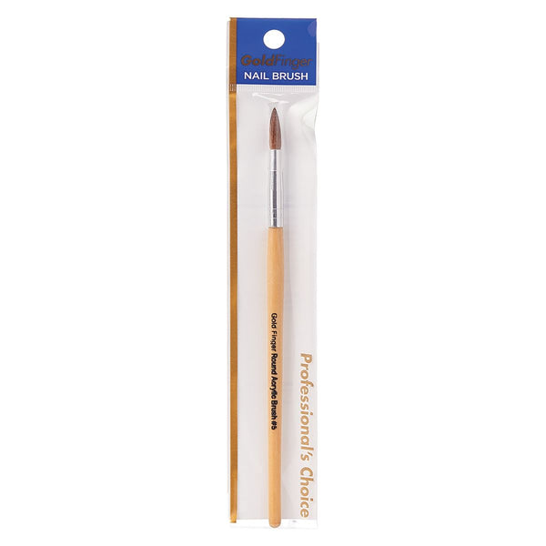 KISS - Gold Finger Round Acrylic Brush #5