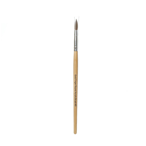 KISS - Gold Finger Round Acrylic Brush #5