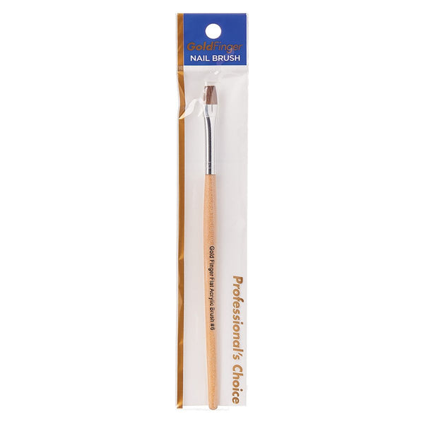 KISS - GOLD FINGER FLAT ACRYLIC BRUSH#6