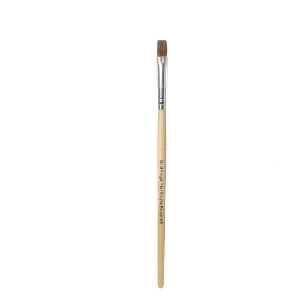 KISS - GOLD FINGER FLAT ACRYLIC BRUSH#6