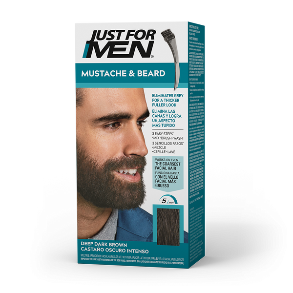 JUST FOR MEN - Mustache & Beard M-46 DEEP DARK BROWN