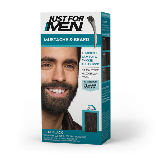 JUST FOR MEN - Mustache & Beard M-55 REAL BLACK