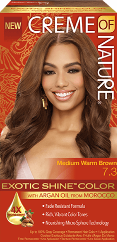Creme Of Nature - Exotic Shine Color 7.3 Medium Warm Brown