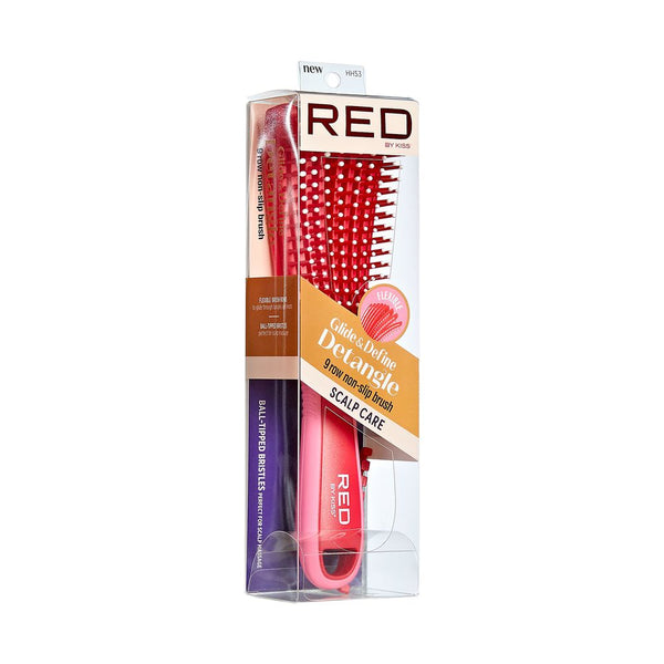 KISS - RED EZ GLIDE DETANGLING BRUSH BALL TIP