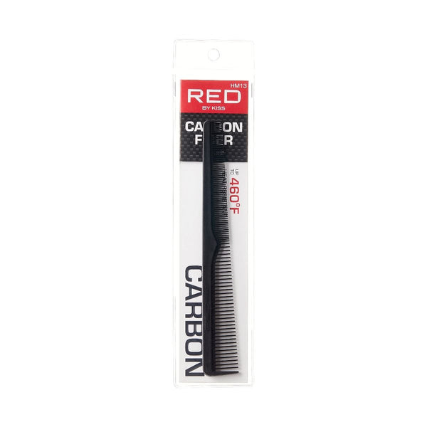 KISS - RED CARBON BARBER COMB