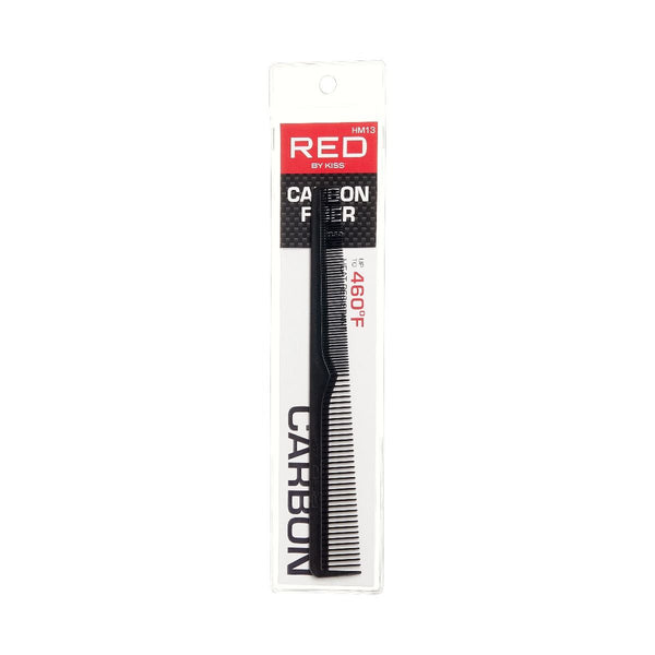 KISS - RED CARBON BARBER COMB