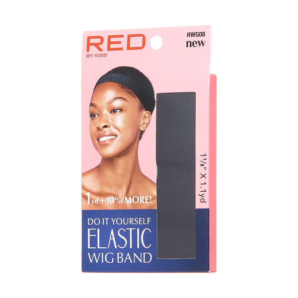 KISS - RED ELASTIC WIG BAND 3CM 1.1YD