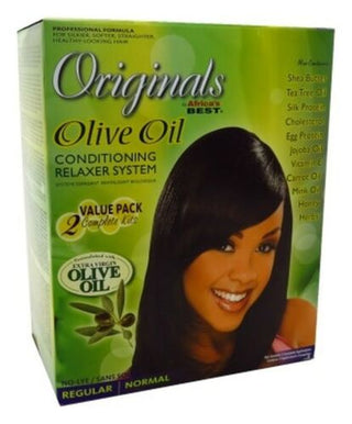 Africa's Best  - Originals Olive Oil Conditioning Relaxer System REGULAR 2 APPS