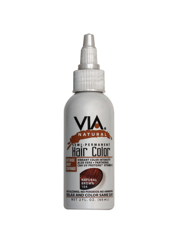 VIA - Natural Semi-Permanent Hair Color NATURAL BROWN 104