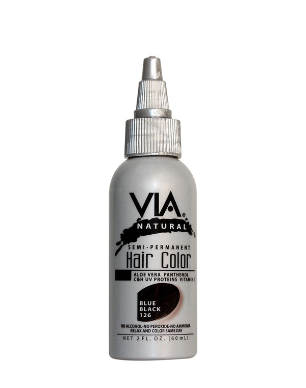 VIA - Natural Semi-Permanent Hair Color BLUE BLACK 126