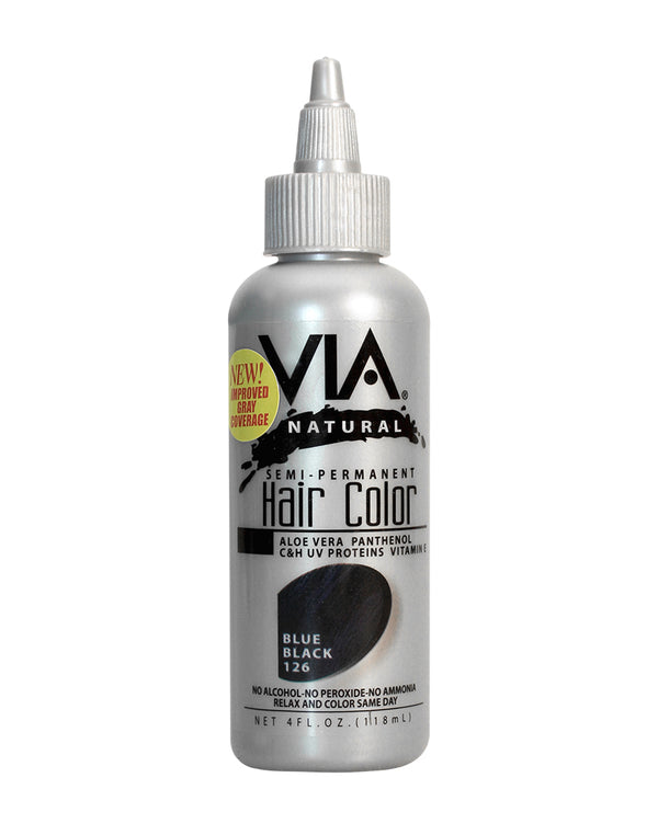 VIA - Natural Semi-Permanent Hair Color BLUE BLACK 126