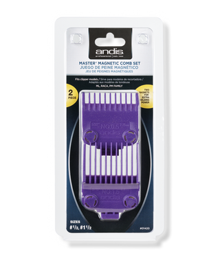 ANDIS - Master Magnetic Comb Set 0.5 & 1.5 Model #01420