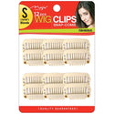 MAGIC COLLECTION - Wig Clips Snap-Comb 12 PCs Small BLONDE