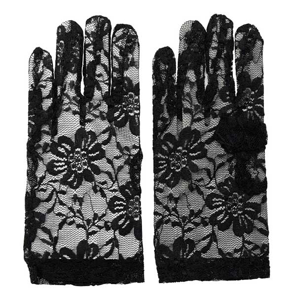 MAGIC COLLECTION - Lace Gloves Children BLACK