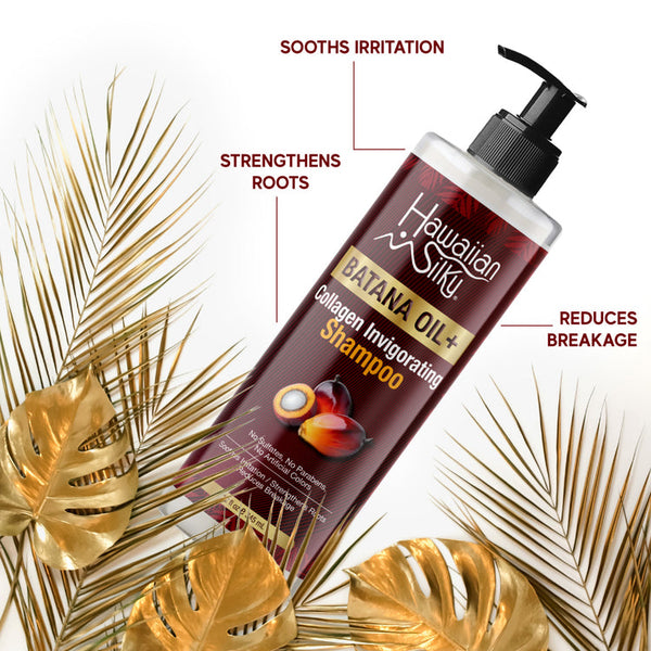 Hawaiian Silky - BATANA OIL COLLAGEN INVIGORATING SHAMPOO