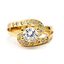 JOY JEWELRY - Cubic Zirconia Gold Ring (100R-011)