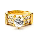 JOY JEWELRY - Cubic Zirconia Gold Ring (100R-023)