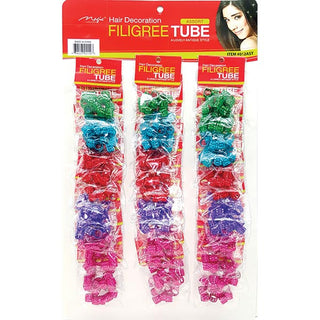 MAGIC COLLECTION - Filigree Tube Large 10mm Assorted