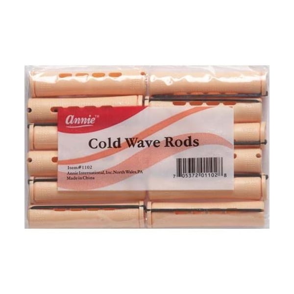 ANNIE - Professional Cold Wave Rods 12PCs JUMBO SAND #1102