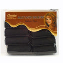 ANNIE - Professional Silky Satin Rollers MEDIUM BLACK #1243