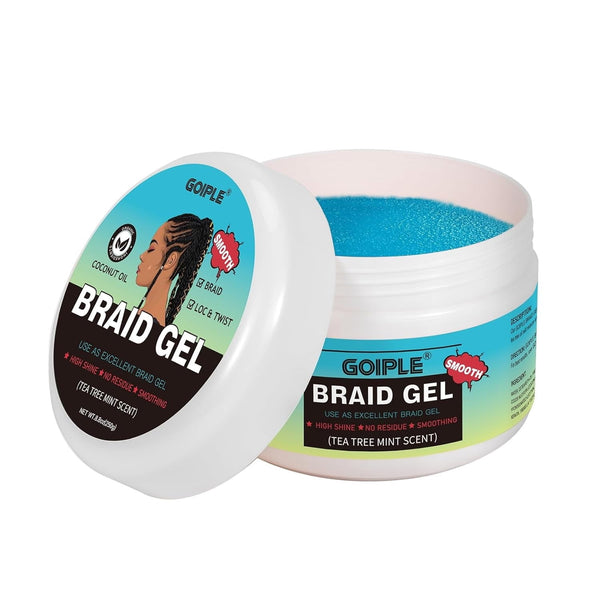 GOIPLE - Braid Gel Good for Twist, Locs, Braids, TEA TREE