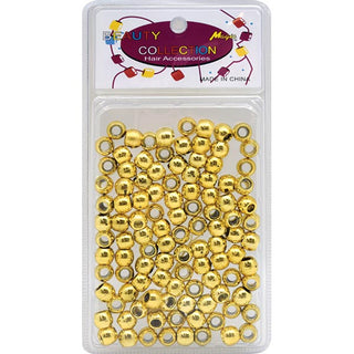 BEAUTY COLLECTION - Large Round Hair Bead 200PCs GOLD