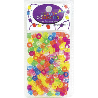 BEAUTY COLLECTION - Small Round Hair Bead Clear Neon
