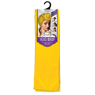 Buy mustard MAGIC COLLECTION - Jersey Head Wrap 25"X72" SOLID