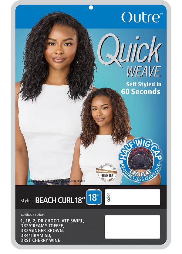 OUTRE - QUICK WEAVE - BEACH CURL 18"